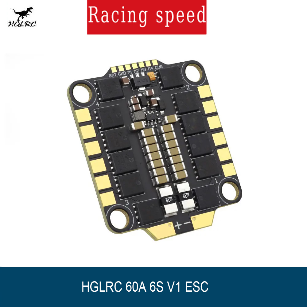 Fpv Flight Controller F7 Stack 60A - HGLRC 60A 6S 4in1 ESC BLHeli_32