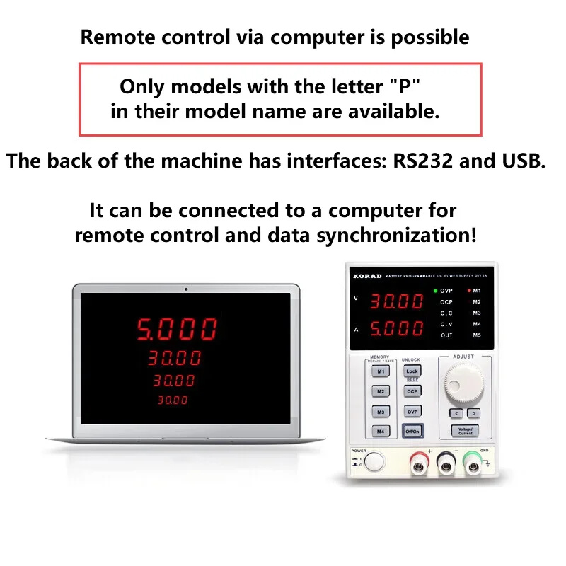 30V 60V 2A  3A 5A 10A Linear D - огляд і ціна Programmable Dc Power Supply 30V 10A