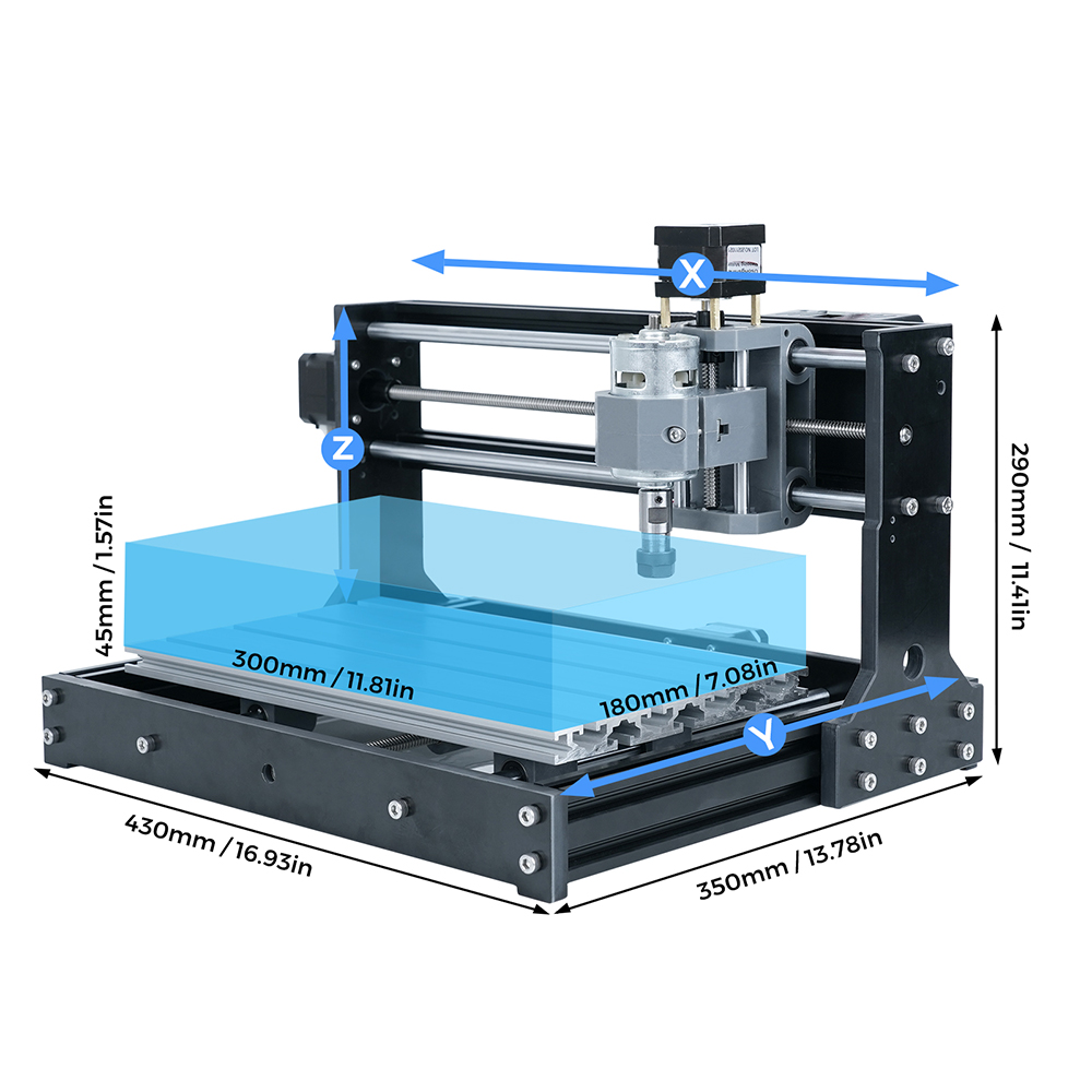 TWOTREES CNC 3018 Mini Small H - огляд і ціна Mini Laser Engraver Cnc Router