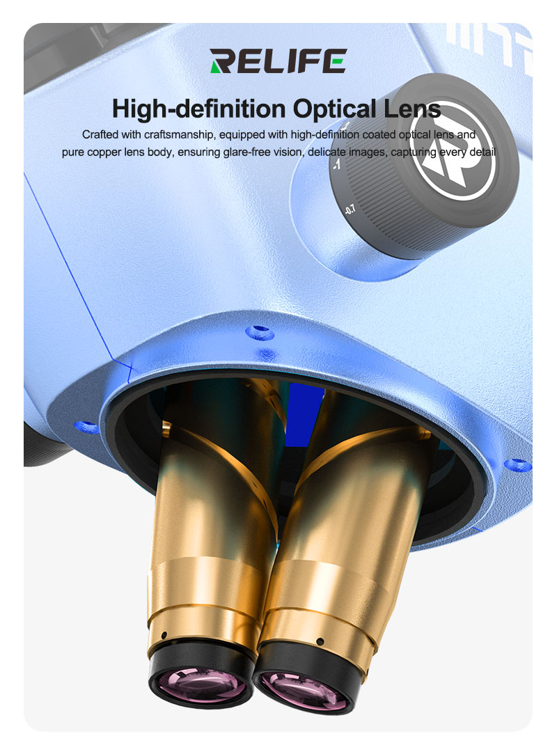 RELIFE RL-M7T Pro-B11 Trinocul - огляд і ціна Stereo Trinocular Microscope Pcb