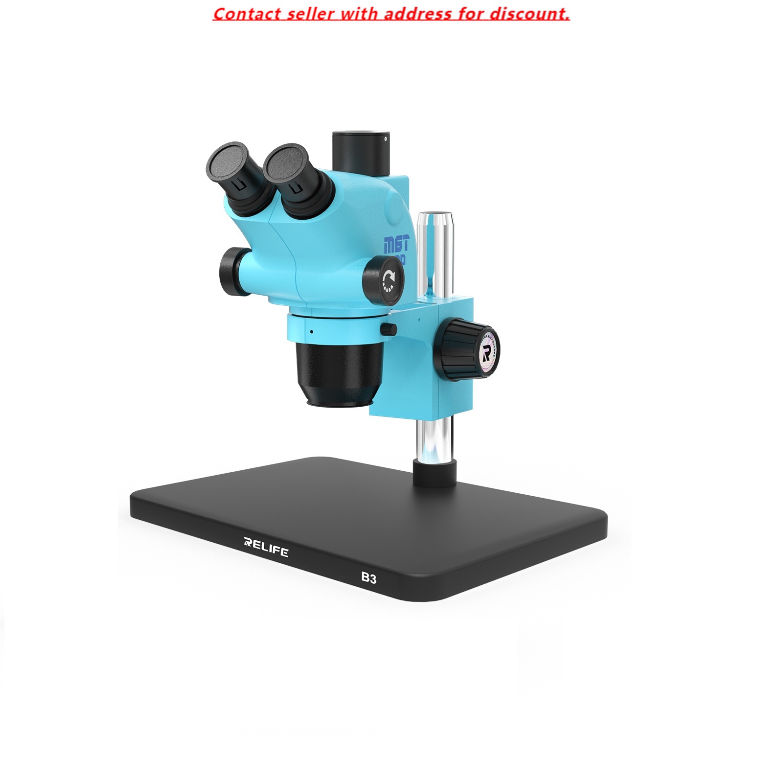 RELIFE RL-M6T Pro-B3 Trinocula - огляд і ціна Stereo Trinocular Microscope Pcb