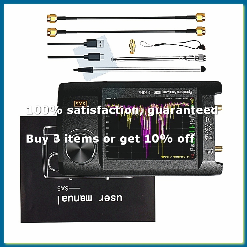 ●Newest 4inch IPS LCD SA5 Spec - огляд і ціна Signal Generator Spectrum Analyzer