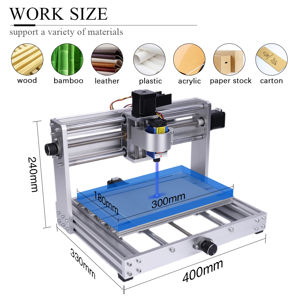 CNC 3018 Max Metal Engraving M - огляд і ціна Mini Laser Engraver Cnc Router