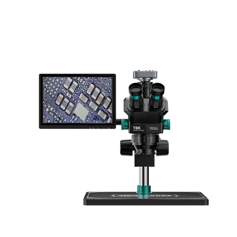 TBK 701A Trinocular Stereo Mic - огляд і ціна Stereo Trinocular Microscope Pcb