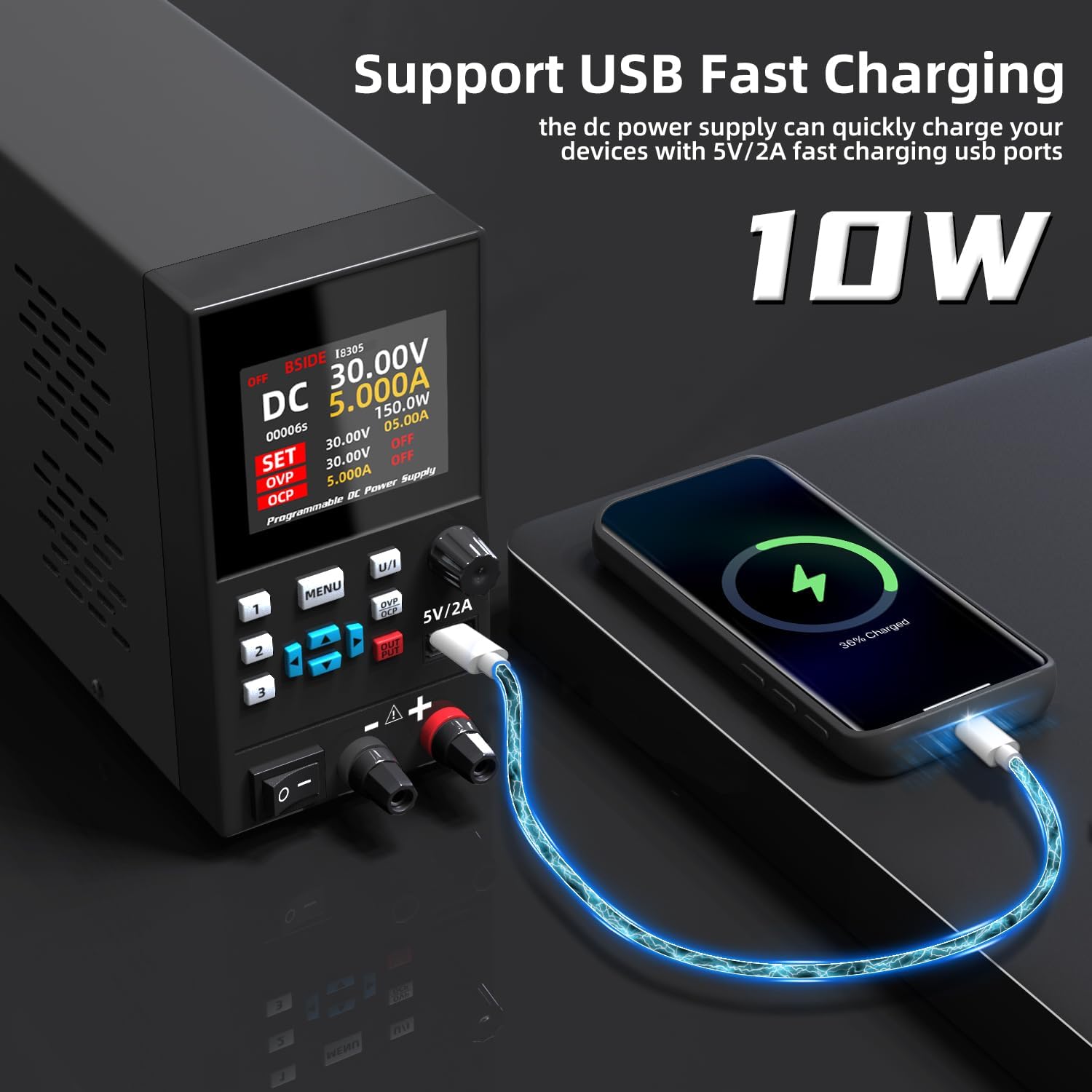 BSIDE DC Laboratory Regulated  - огляд і ціна Programmable Dc Power Supply 30V 10A