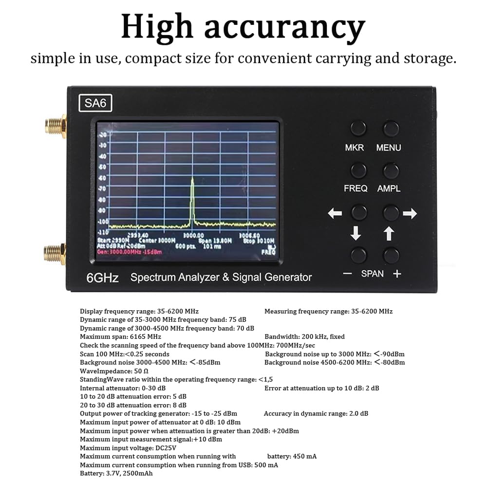 SA6 6GHz Spectrum Analyzer | P - огляд і ціна Signal Generator Spectrum Analyzer