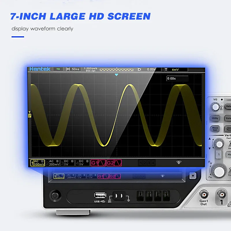 Hantek Dpo6104b Digital Storag - огляд і ціна Digital Storage Oscilloscope 100Mhz