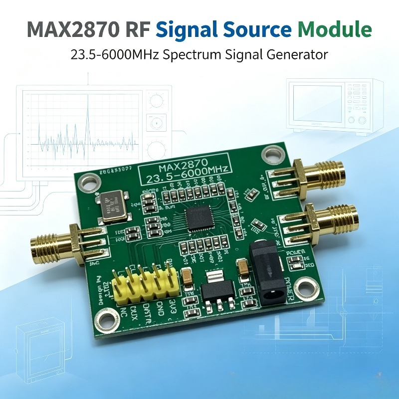 MAX2870 23.5–6000MHz RF Signal - огляд і ціна Signal Generator Spectrum Analyzer