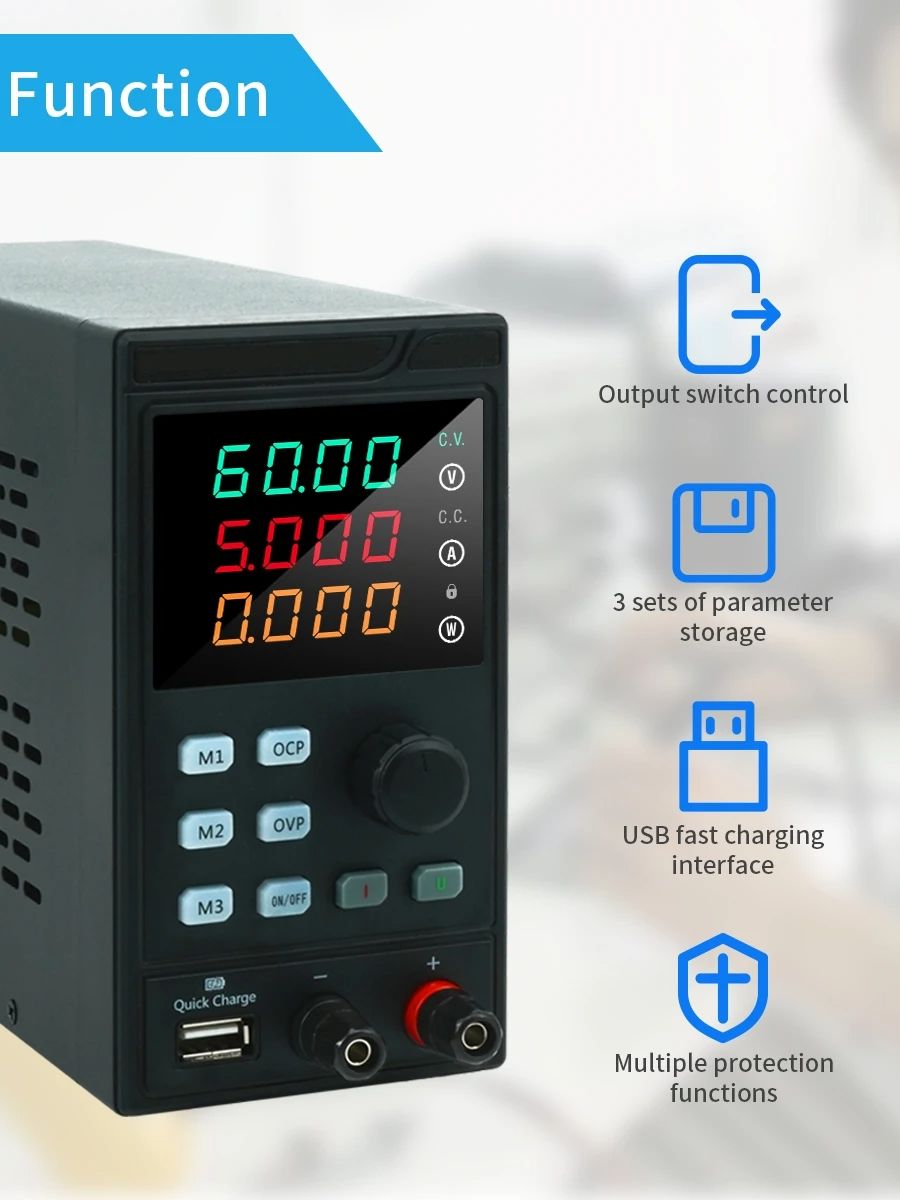 MYAMI 30V 32V 10A with USB/RS4 - огляд і ціна Programmable Dc Power Supply 30V 10A