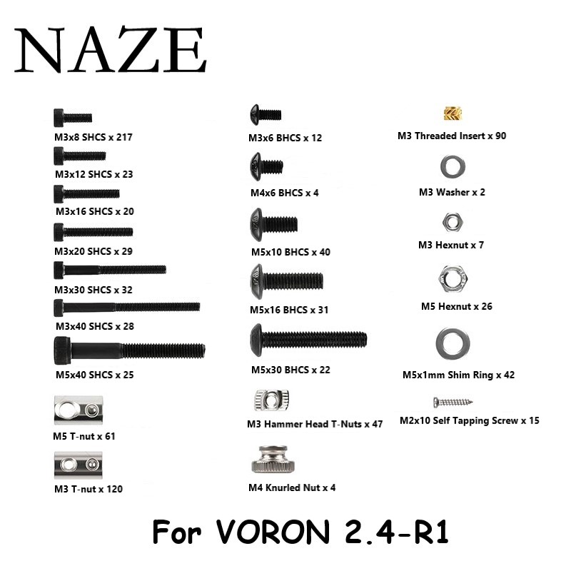 NAZE Voron2.4 3D Printer R1/R2 - огляд і ціна Voron 2.4 R2 Kit